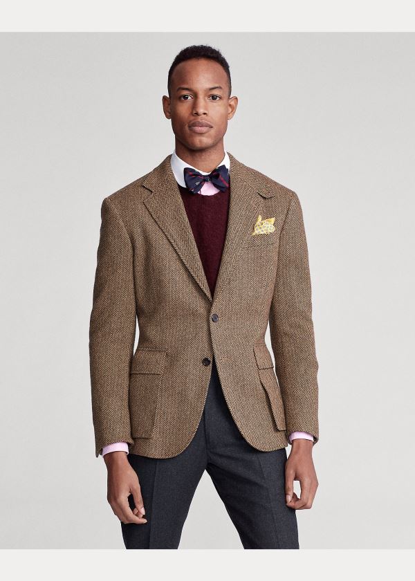 Polo herringbone deals sport coat